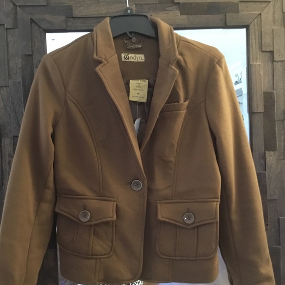 wodyn Jackets & Blazers - Brown knit casual blazer